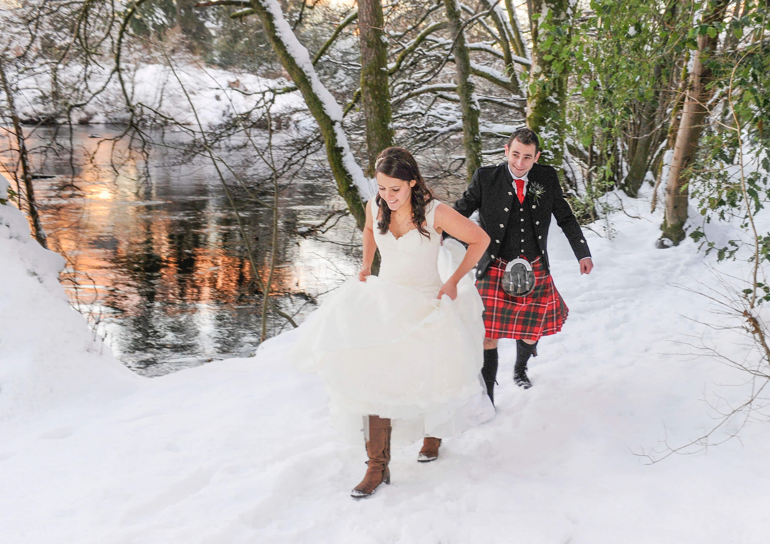 Roman Camp Hotel winter wedding