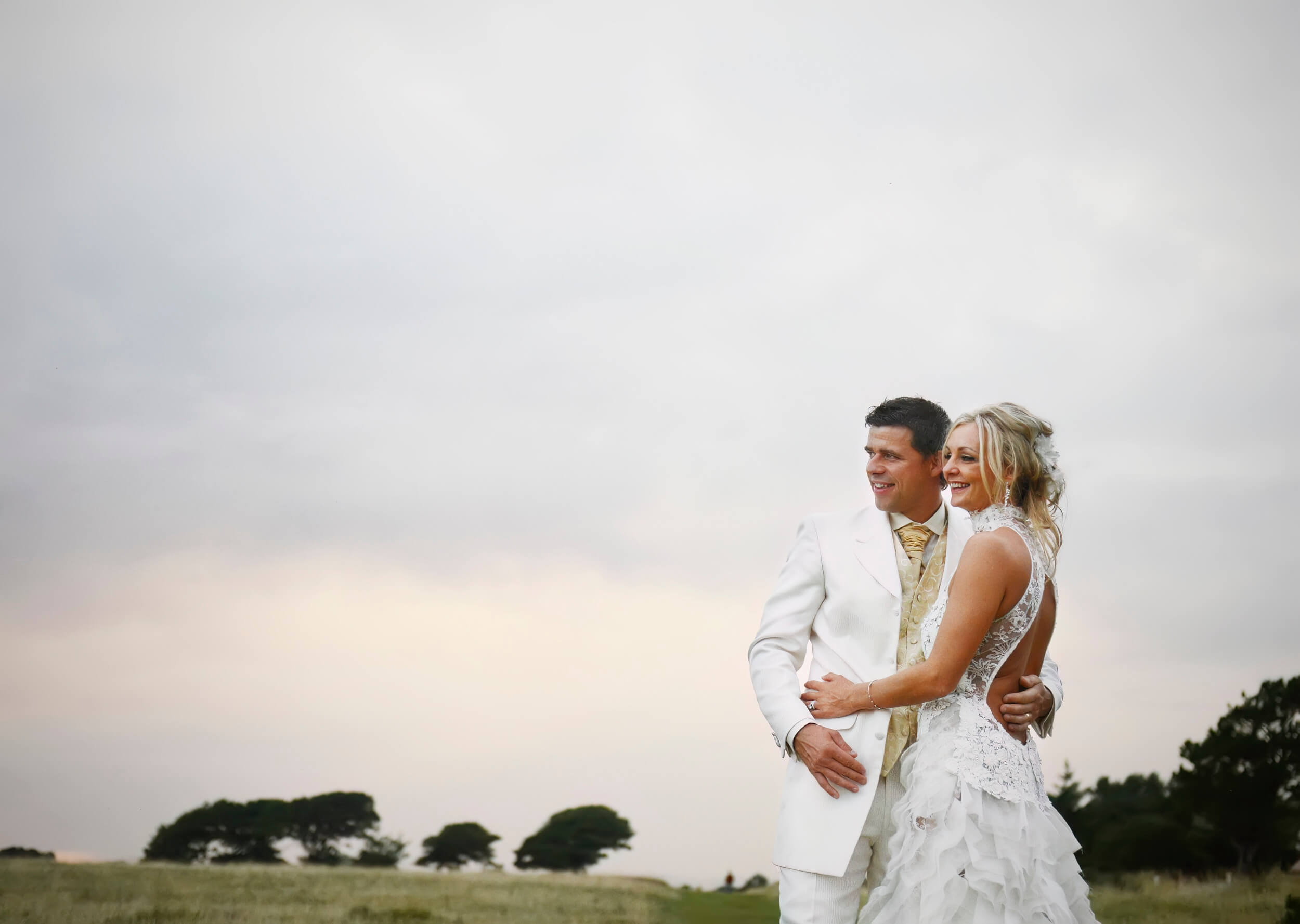 Lochgreen House Hotel wedding featuring horses